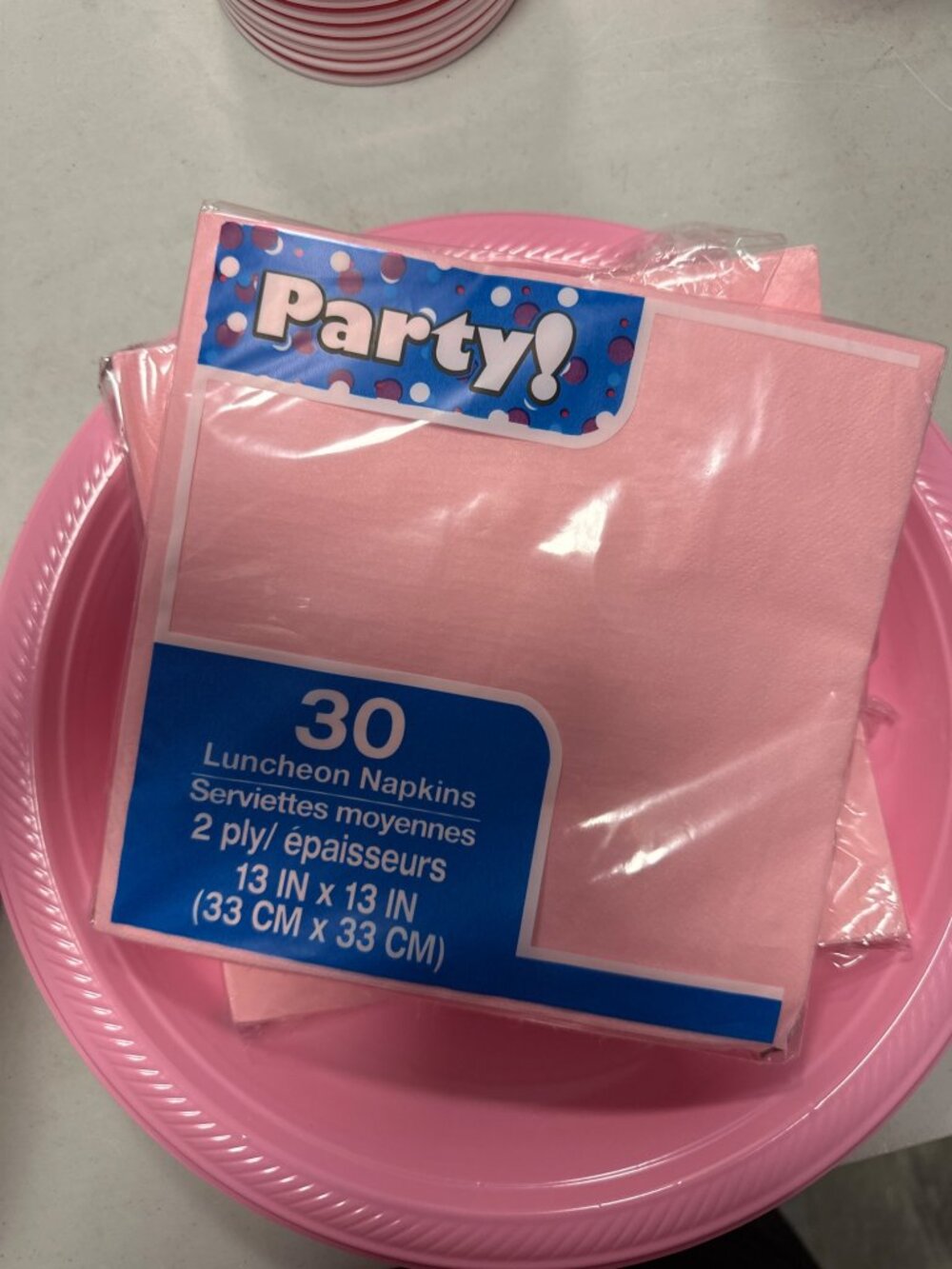 Set completo para fiesta en color rosa , ideal para cumpleaños, baby shower o cu